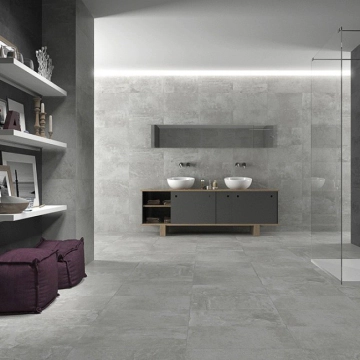 Porcelain Tile looks like Concrete Tile