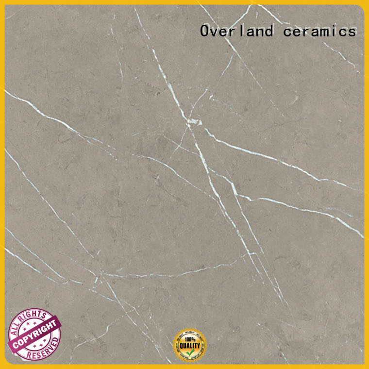 Overland ceramics brick black marble floor tile directly price for bathroom