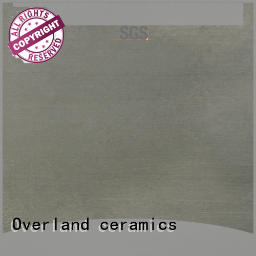 Overland ceramics outdoor floor plain cement tiles wholesale for apartment