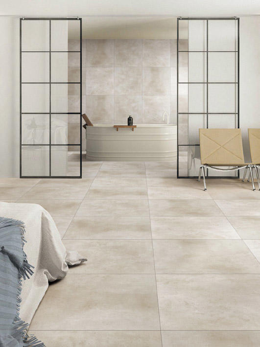 Overland ceramics strong cement look porcelain tile wholesale for hotel-1