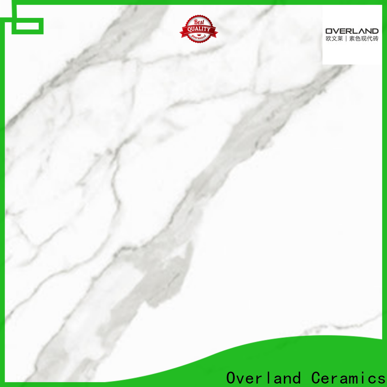 Overland ceramics best calacatta white tile factory for apartment