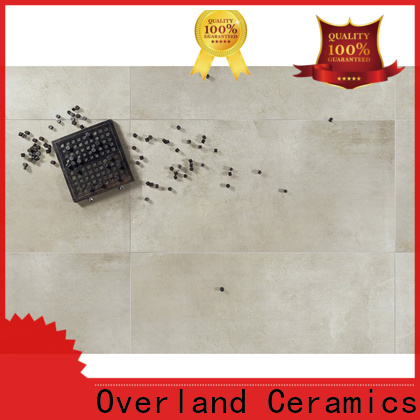 Overland ceramics black floor tiles company for apartment