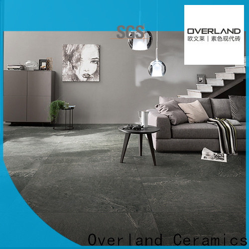 Overland ceramics grey marble tile floor supplier for bathroom