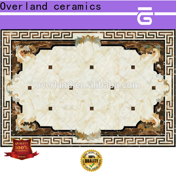 Overland ceramics black and white marble tile price for bathroom