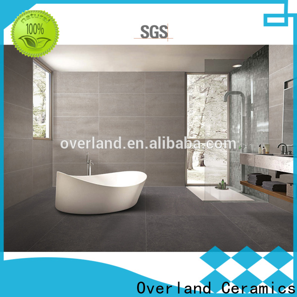 Overland ceramics wood texture tile flooring supplier for bedroom