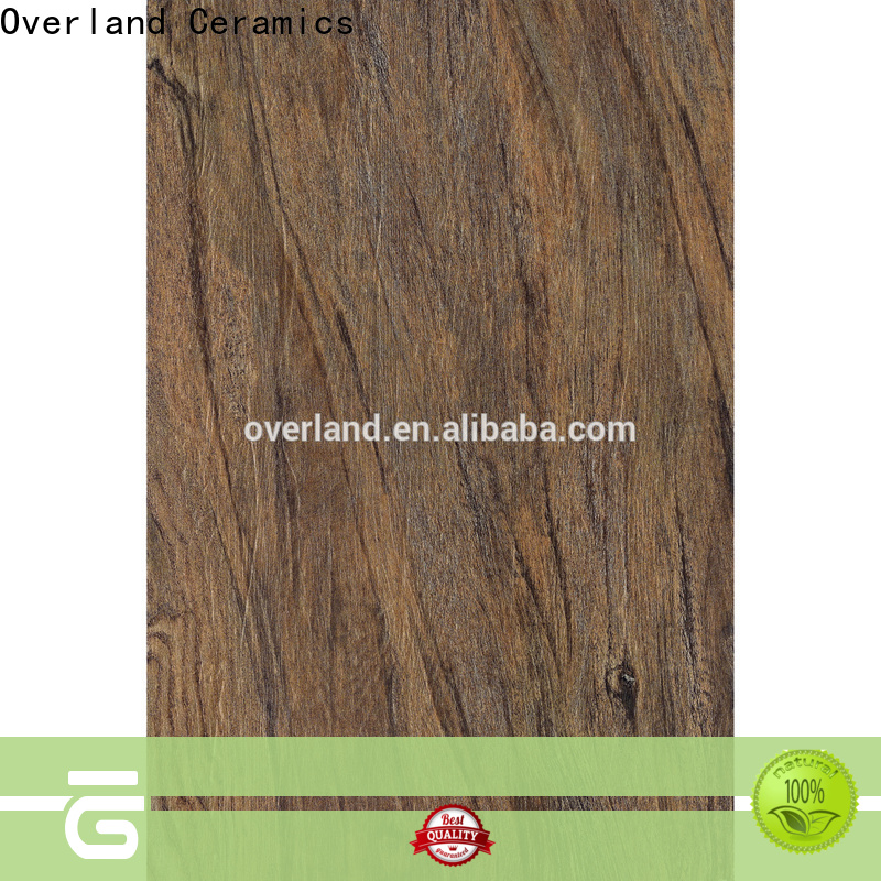 Overland ceramics wood look tile flooring price for bathroom