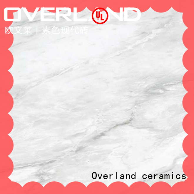 Overland ceramics qip6571 white marble wall tiles design for livingroom