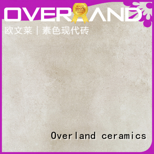 Overland ceramics strong cement look porcelain tile wholesale for hotel