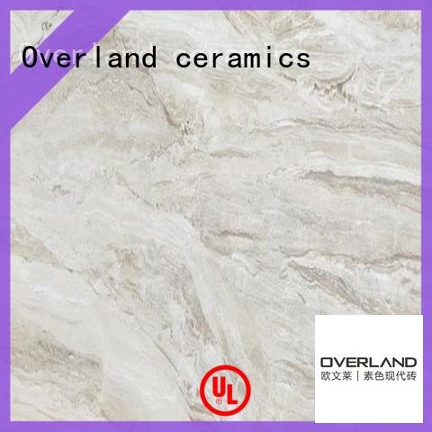 Overland ceramics antislipery grey marble tile floor on sale for bedroom