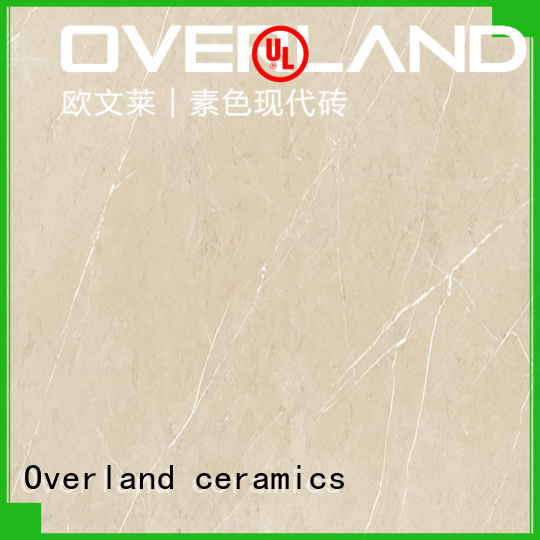 Overland ceramics patterned floor brown marble tile from China for livingroom