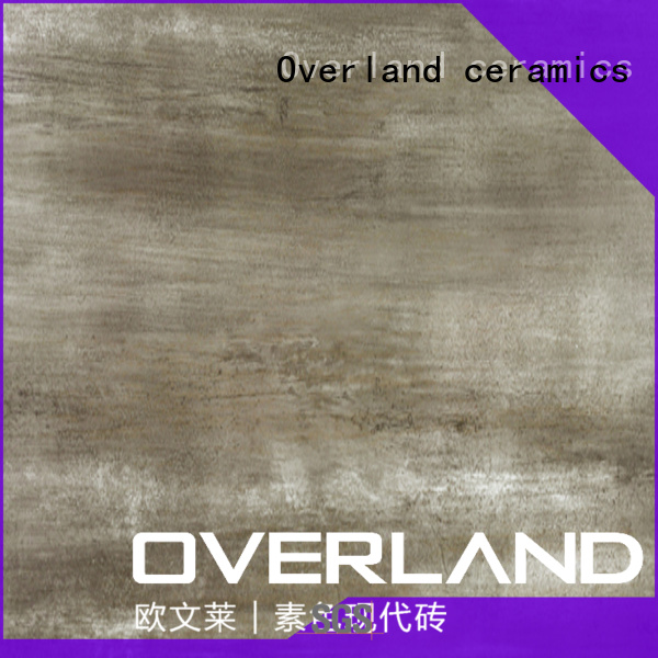 Overland ceramics good quality wood look tile bathroom from China for living room